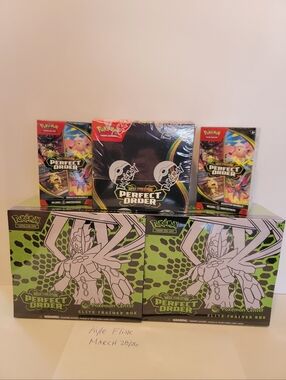 Perfect Order PC ETBs ,Booster Box & 2 Booster Bundles ALL SEALED